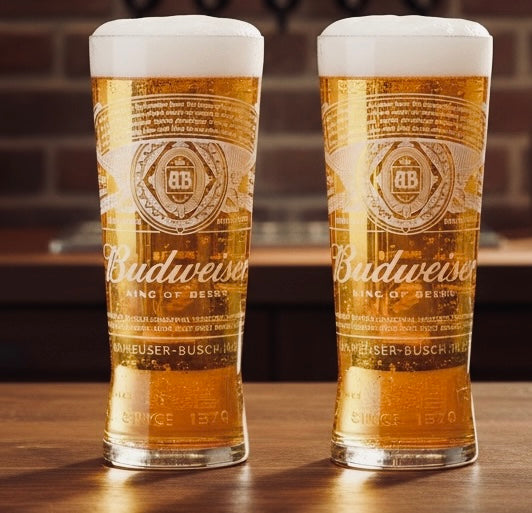 Budweiser Pint Glass Pack (2 Glasses)