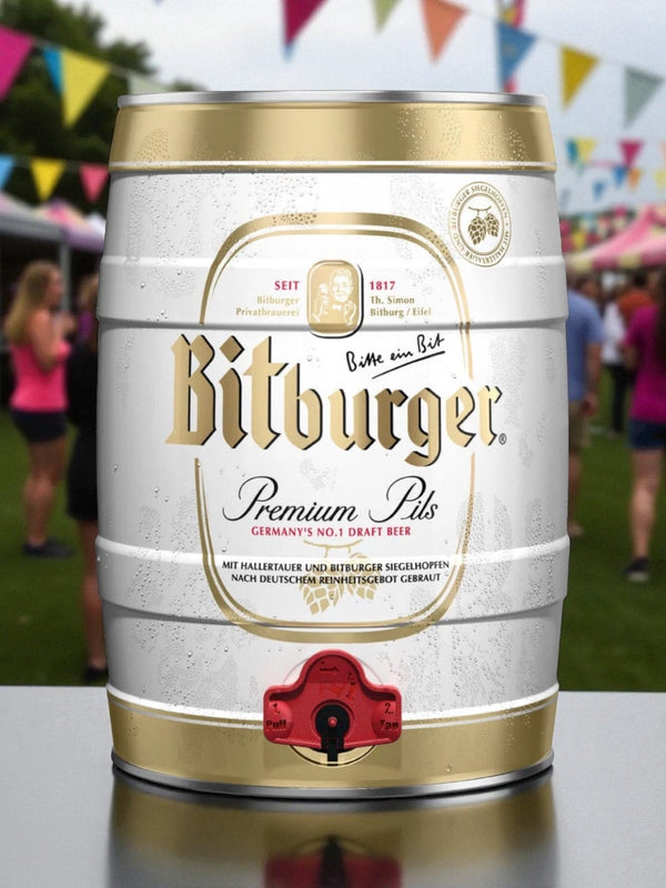 Bitburger Pils 5L Mini Keg - thebeerhoose.co.uk