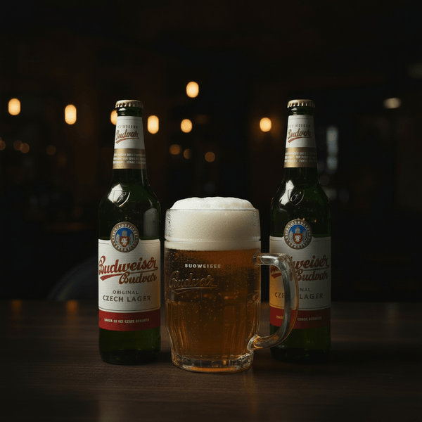 Budweiser Budvar Original Czech Lager — 2 Bottles & 1 Branded Mug - thebeerhoose.co.uk