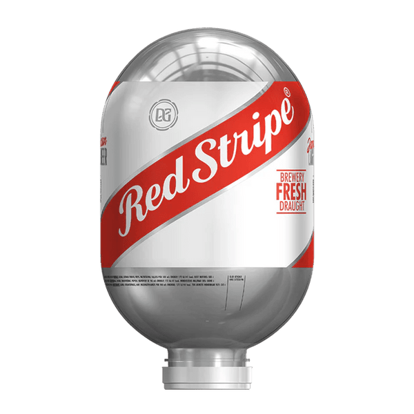Red Stripe - 8L BLADE Keg - thebeerhoose.co.uk