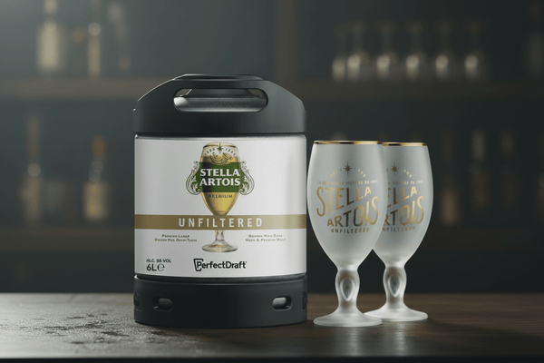 Stella Artois Unfiltered Keg & Glass Bundle - thebeerhoose.co.uk