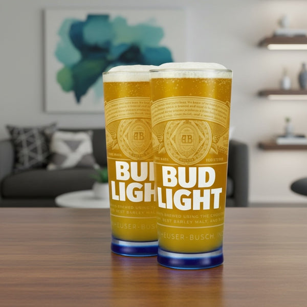 Bud Light Pint Glass Pack (2 Glasses)