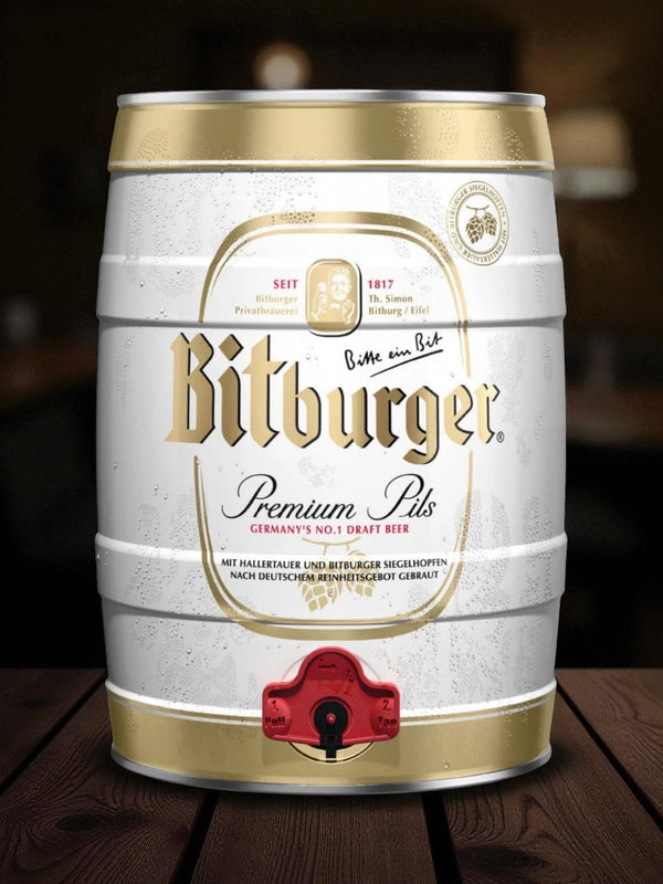 Bitburger Pils 5L Mini Keg - thebeerhoose.co.uk