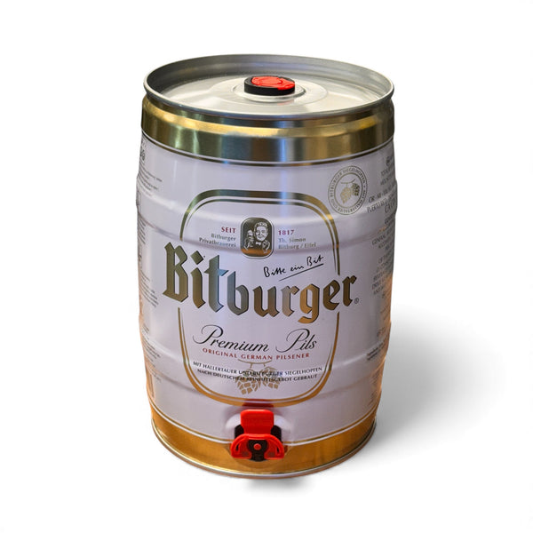 Bitburger Pils 5L Mini Keg - thebeerhoose.co.uk