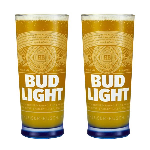 Bud Light Pint Glass Pack (2 Glasses)