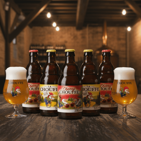 Chouffe Mixed Case — 6 Bottles + Free Tulip Glasses - thebeerhoose.co.uk