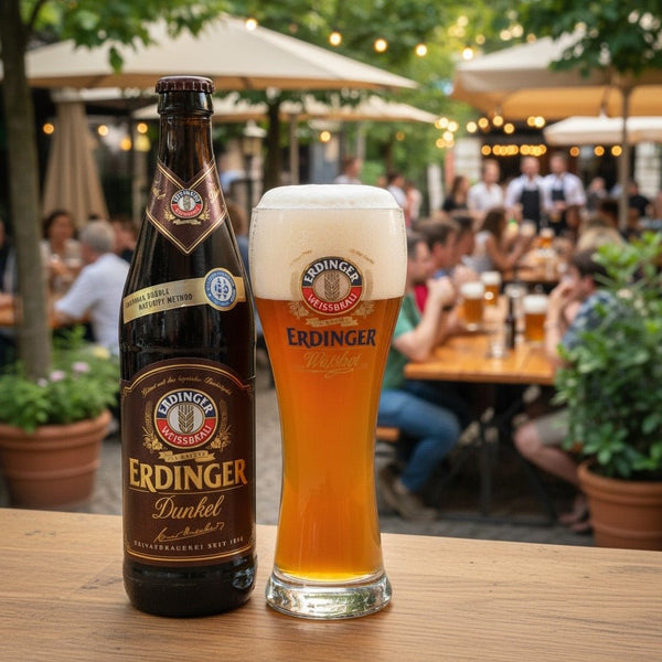 Erdinger Dunkel Gift Set – Bottle & Half Pint Glass - thebeerhoose.co.uk