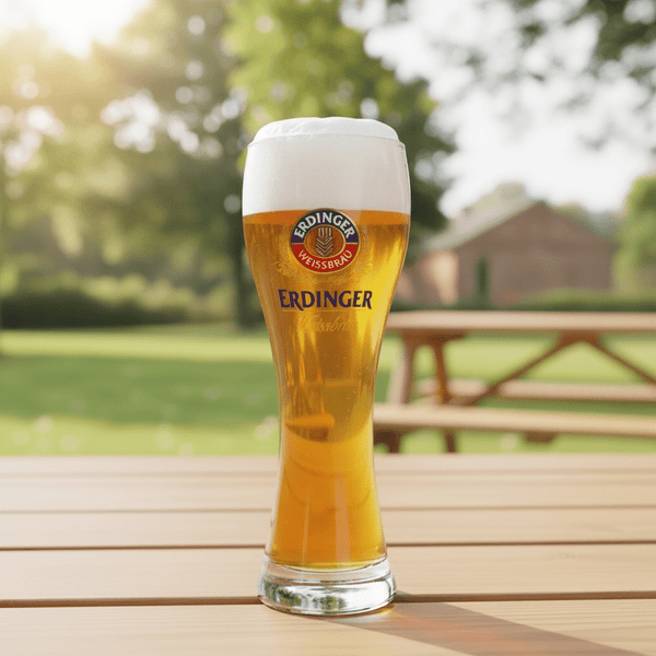 Erdinger Weissbräu Branded Beer Glass - Half Pint ( set of 2) - thebeerhoose.co.uk