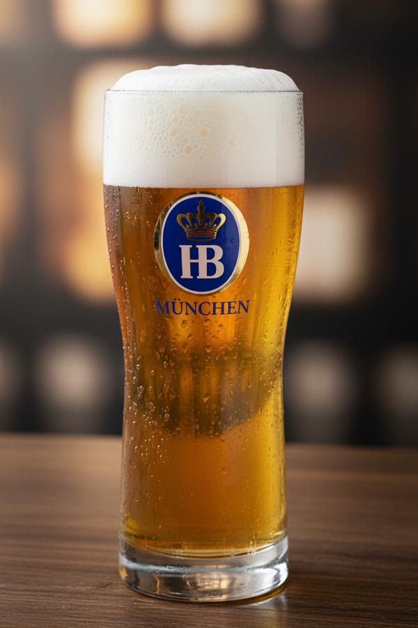 HB München Glass with Beer