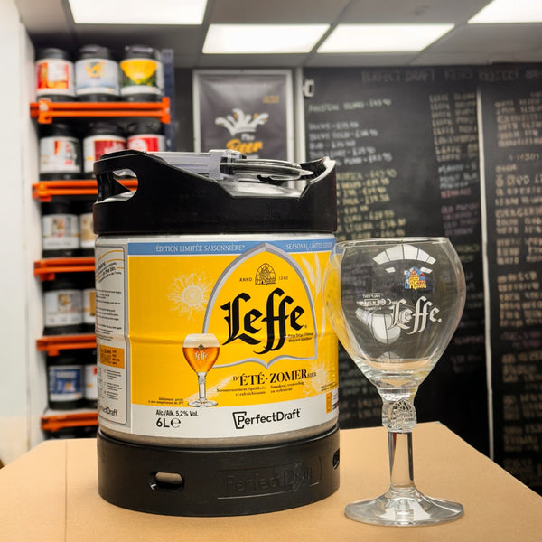 PerfectDraft Leffe Summer 6L Keg - with A FREE GLASS