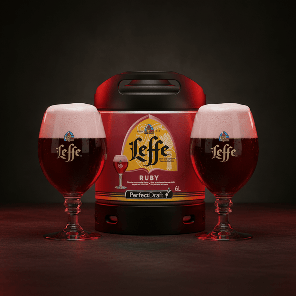 Leffe Ruby Keg & Glass Bundle - thebeerhoose.co.uk