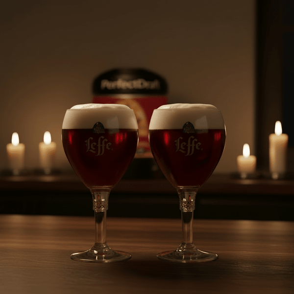 Leffe Ruby Keg & Glass Bundle - thebeerhoose.co.uk