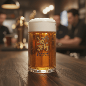Löwenbräu München Glass Tankard (500 ml) - thebeerhoose.co.uk