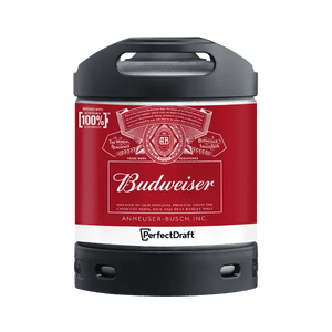 PerfectDraft Budweiser 6L Keg - thebeerhoose.co.uk
