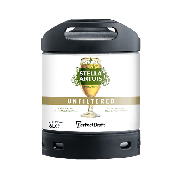 PerfectDraft Stella Artois Unfiltered 6L Keg - thebeerhoose.co.uk