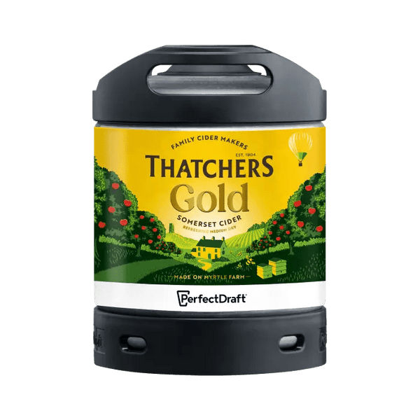 PerfectDraft Thatchers Gold Cider 6L Keg - thebeerhoose.co.uk