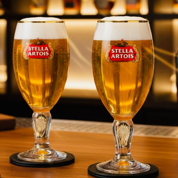 Stella Artois Pint Chalice Glass Pack (set of 2 - thebeerhoose.co.uk