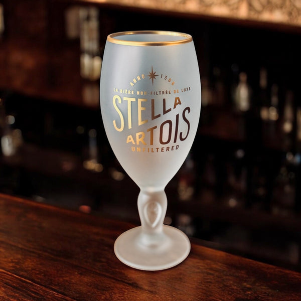 Stella Unfiltered Pint Glass Pack (2 Glasses) - thebeerhoose.co.uk